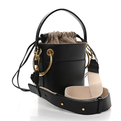 Chloe Smooth Calfskin Mini Roy Bucket Bag Black 4 of 13