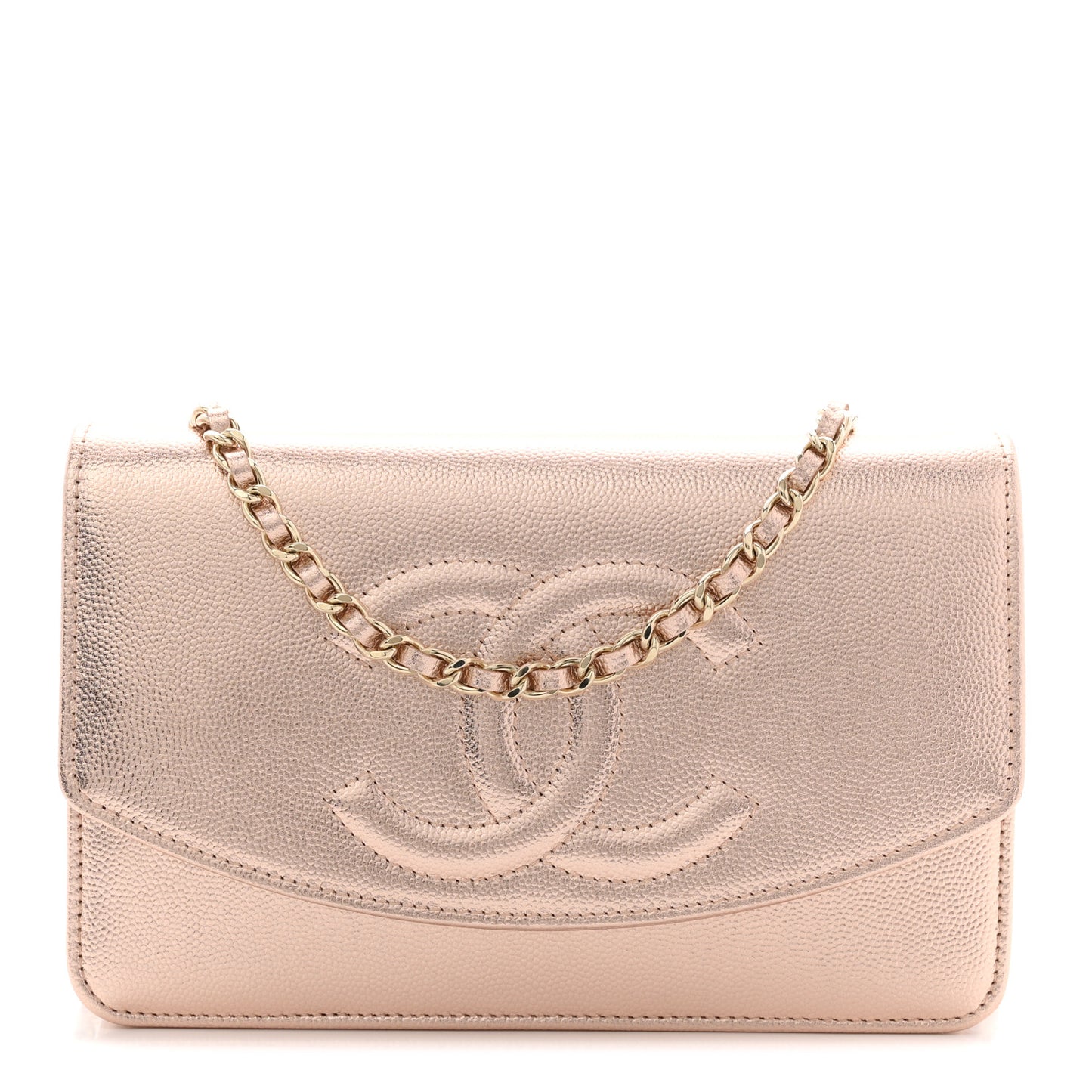 Metallic Caviar Timeless CC Wallet On Chain WOC Copper