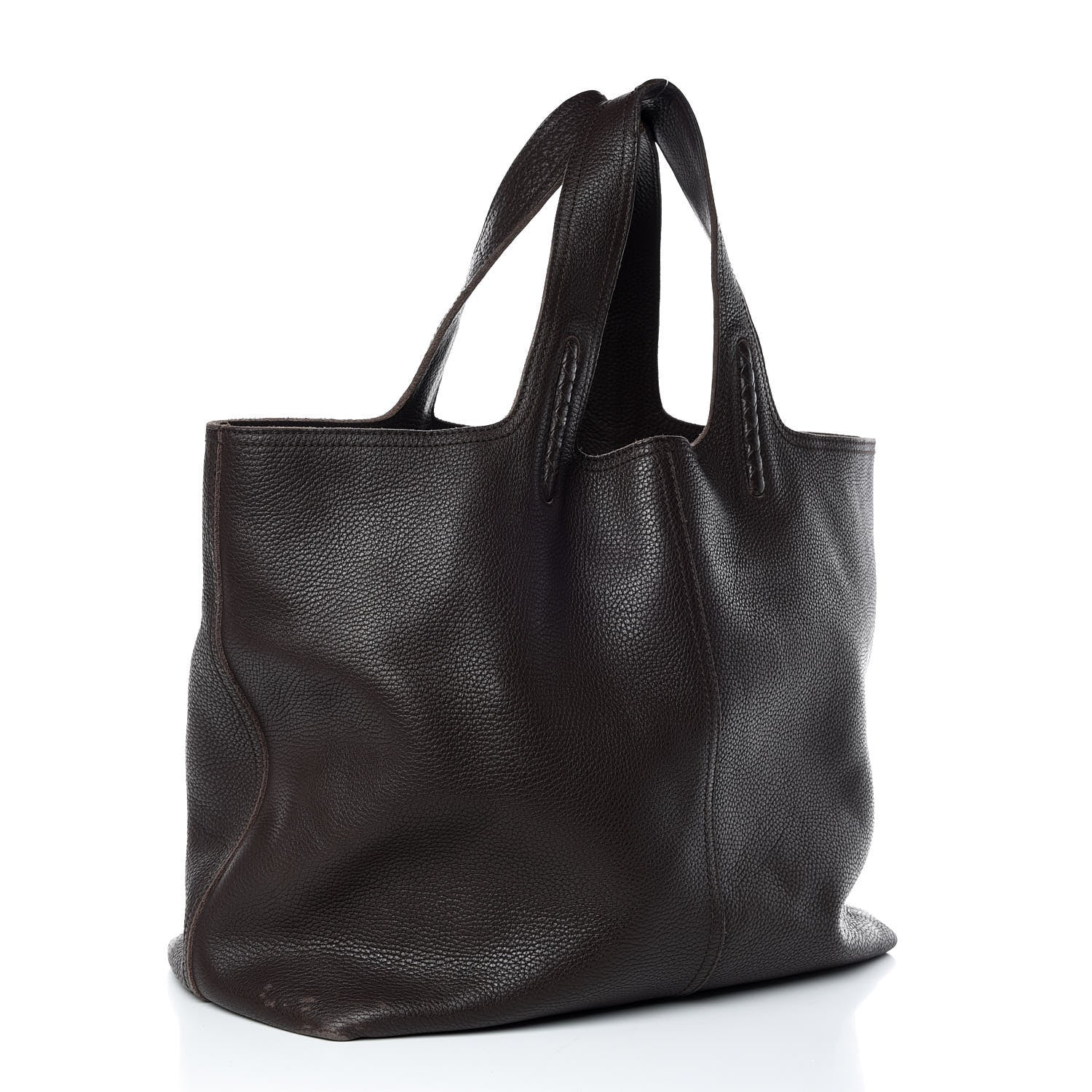Bottega Veneta Grained Calfskin Tote Ebano 3 of 15