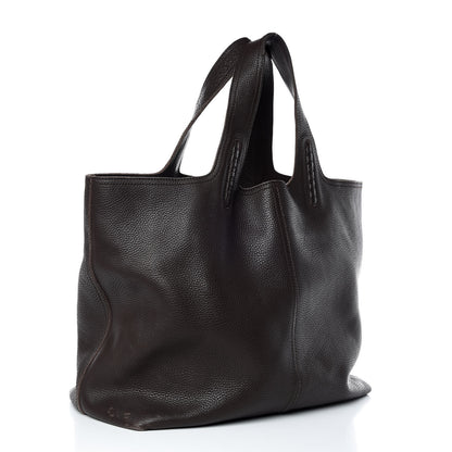 Bottega Veneta Grained Calfskin Tote Ebano 3 of 15
