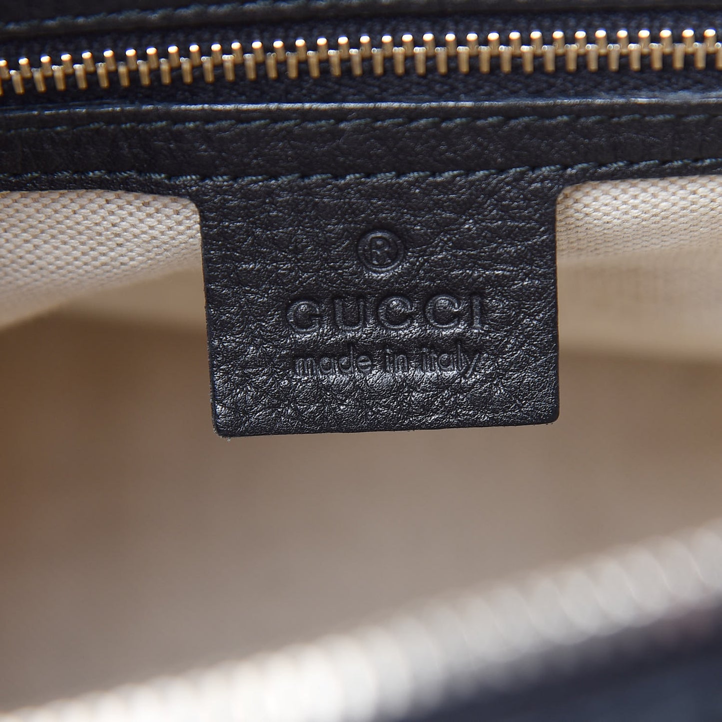 Calfskin Vintage Web Medium Boston Black