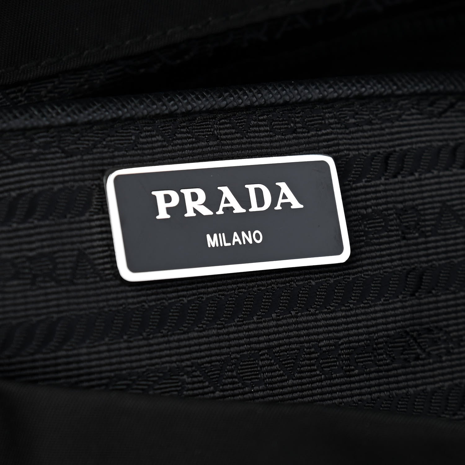 Prada Tessuto Nylon Saffiano Medium Backpack Black 12 of 16