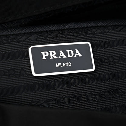 Prada Tessuto Nylon Saffiano Medium Backpack Black 12 of 16