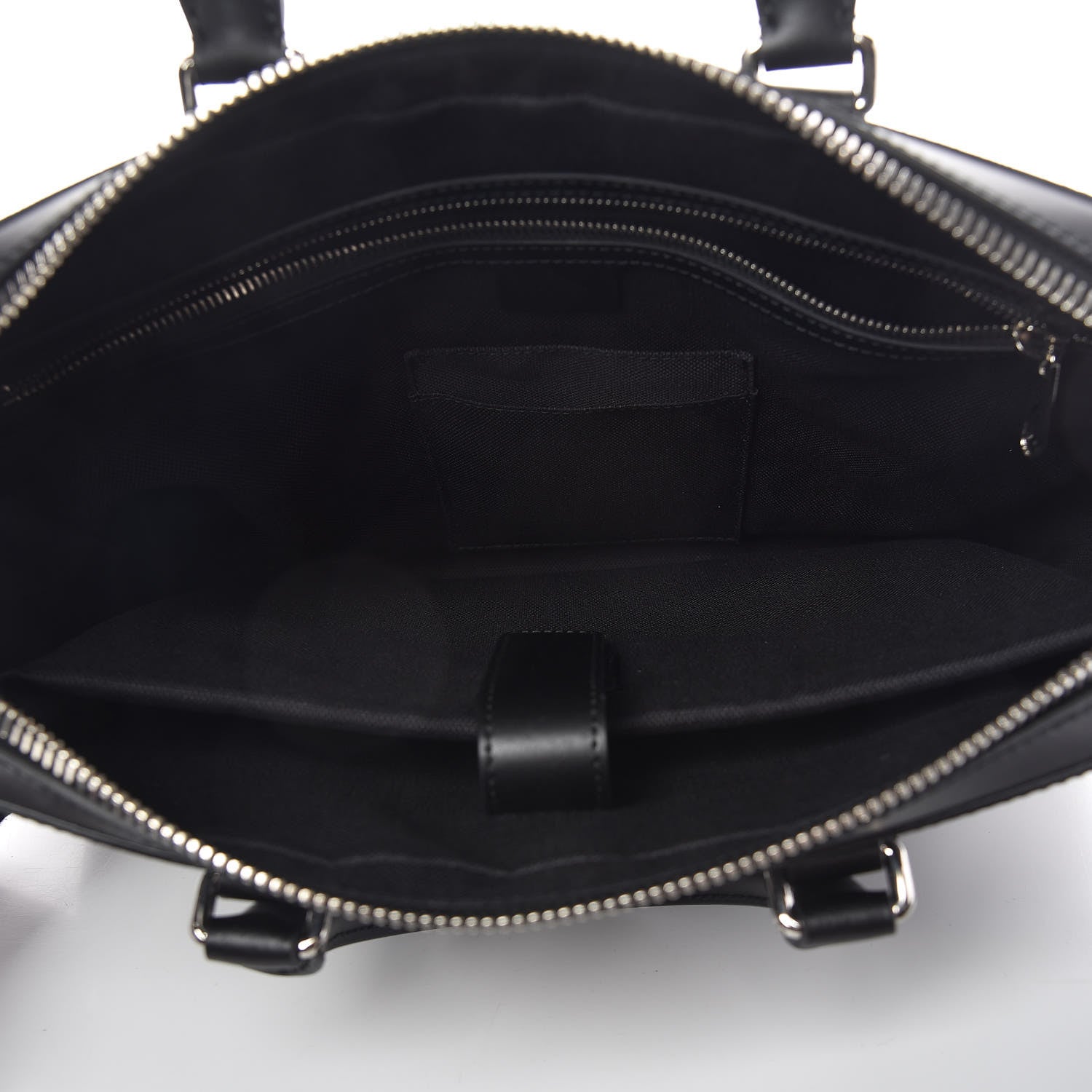 Gucci GG Supreme Monogram Appia Calfskin Web Briefcase Black 5 of 10