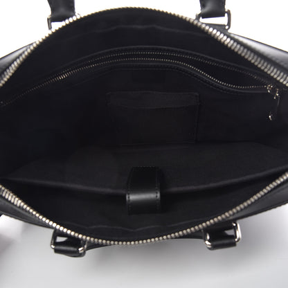 Gucci GG Supreme Monogram Appia Calfskin Web Briefcase Black 5 of 10