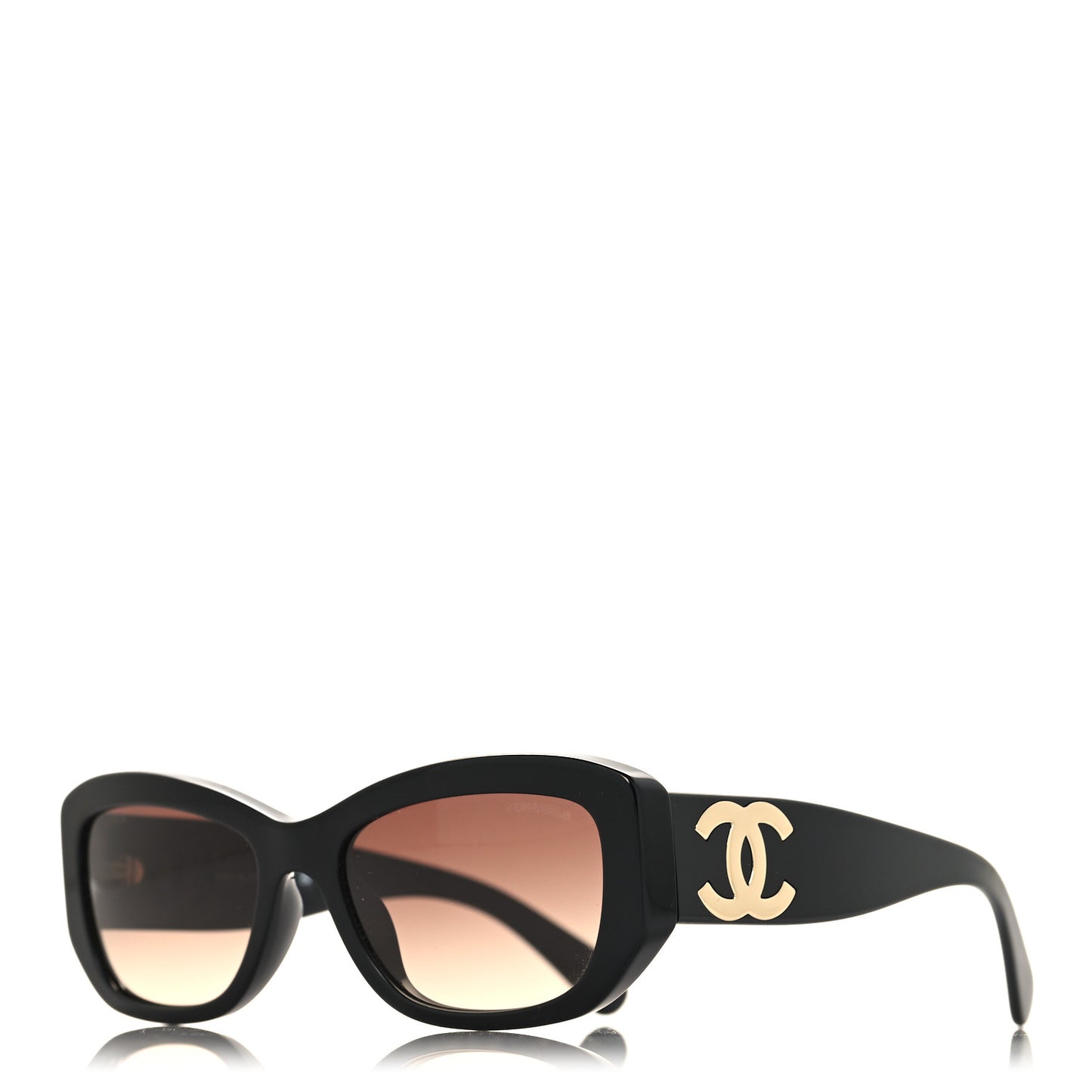 Acetate Rectangle Sunglasses 5493 Black