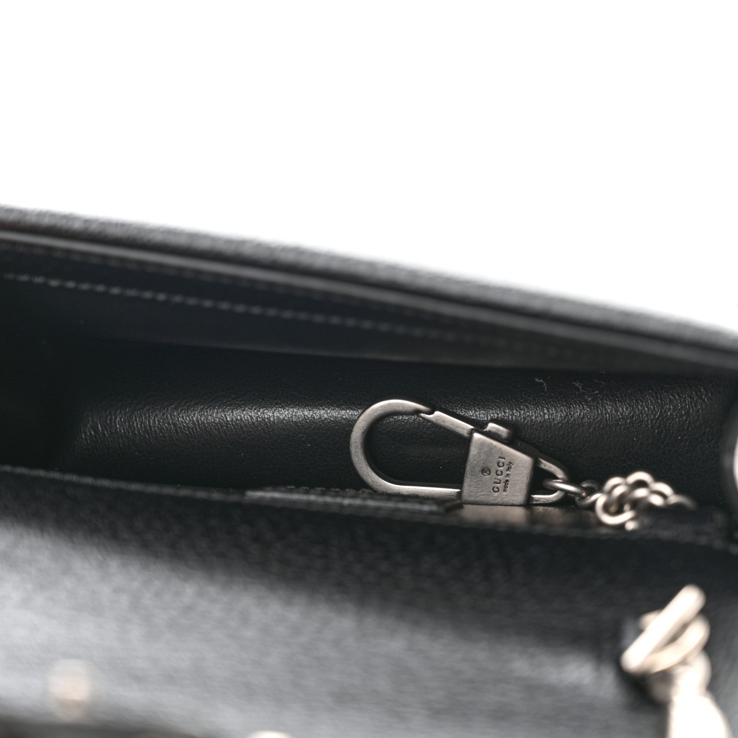 Gucci Jacquard Black Denim GG Monogram Super Mini Dionysus Shoulder Bag Black Ivory 5 of 9