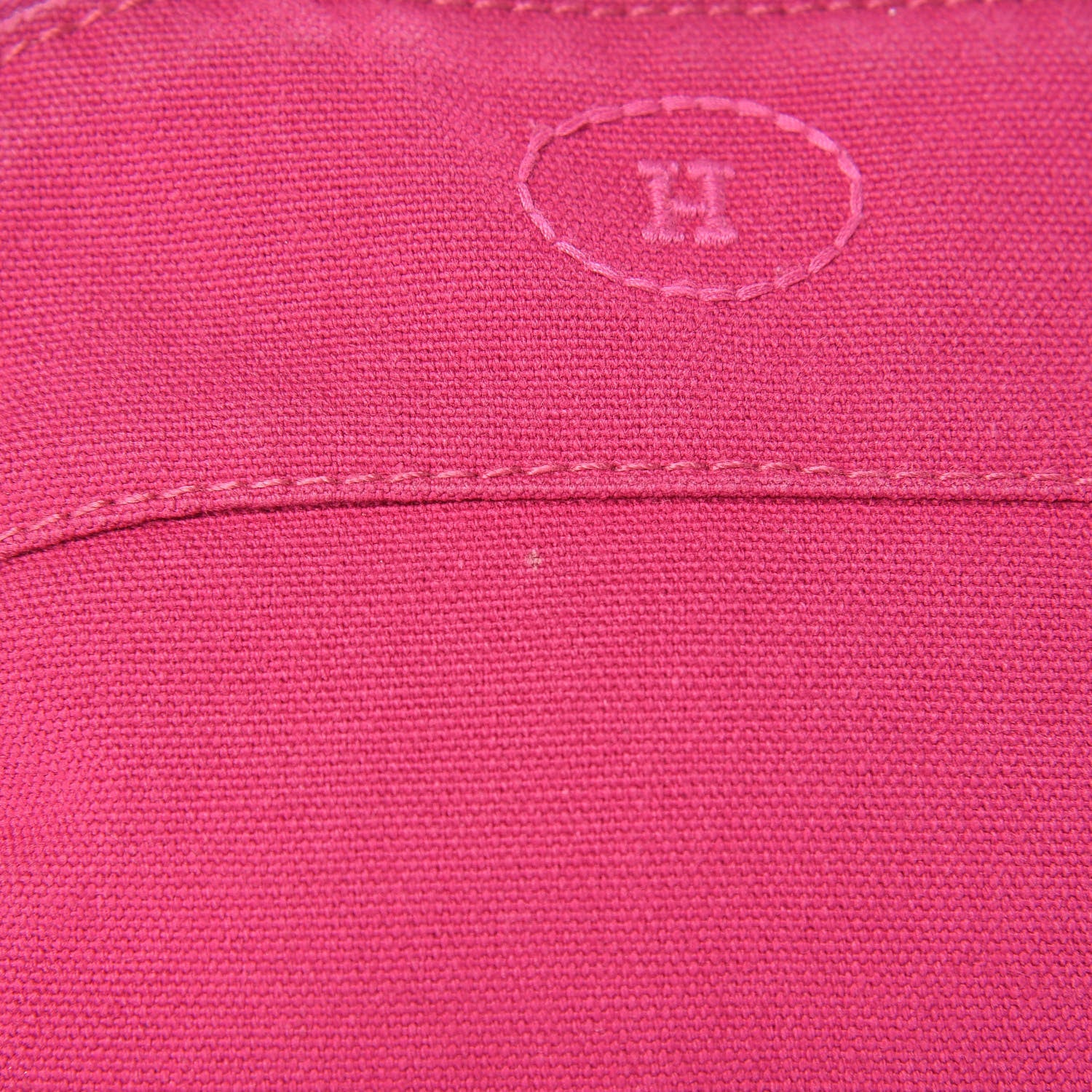 Hermes Cotton Canvas Bolide Travel Cosmetic Pouch 10 of 14