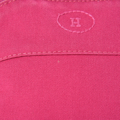 Hermes Cotton Canvas Bolide Travel Cosmetic Pouch 10 of 14