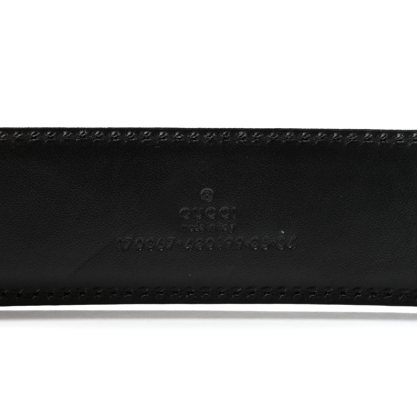Guccissima Bamboo Belt 85 34 Black