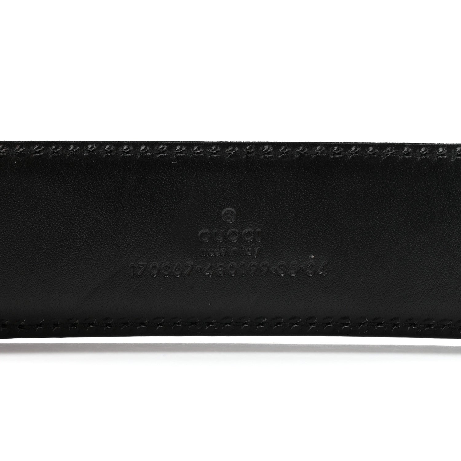 Gucci Guccissima Bamboo Belt 85 34 Black 3 of 7