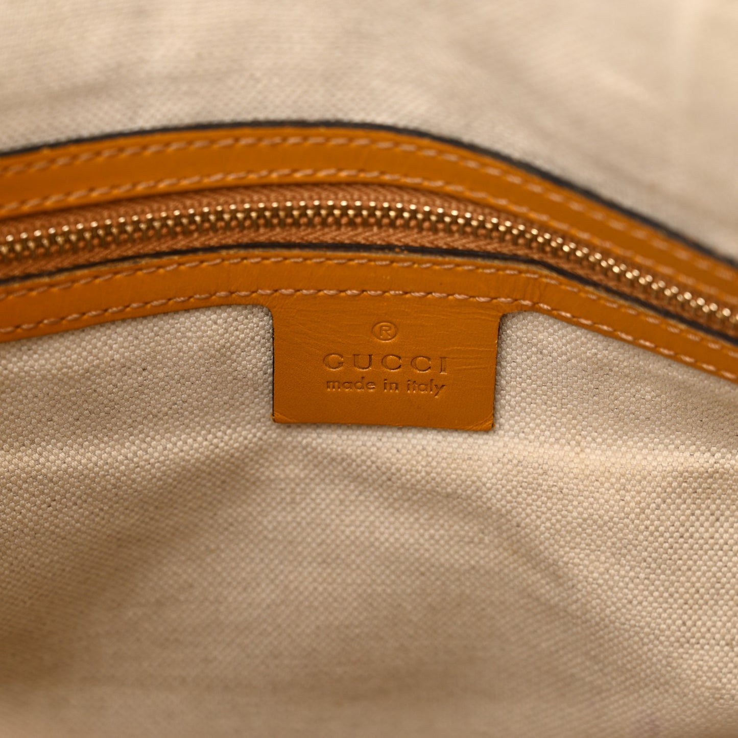 Monogram Selleria Calfskin Vintage Web Medium Boston Beige Ebony Yellow