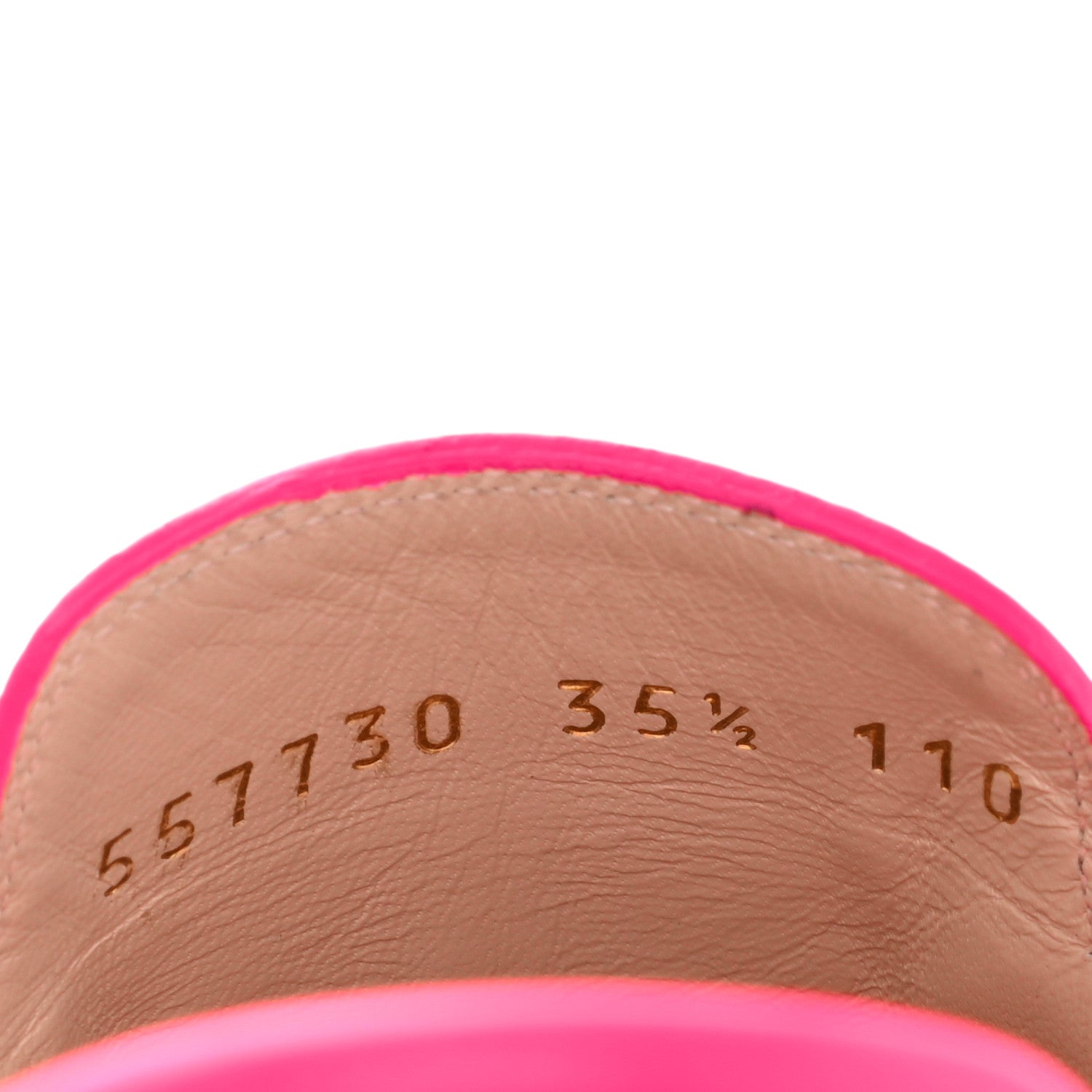 Gucci Calfskin Womens Princetown Slippers 35.5 Fuxia Fluo 7 of 15
