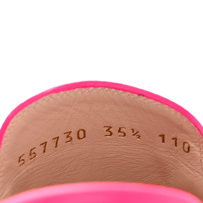 Gucci Calfskin Womens Princetown Slippers 35.5 Fuxia Fluo 7 of 15