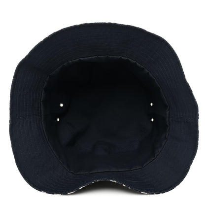 Christian Dior Metallic Oblique Reversible Teddy-D Bob Bucket Hat 58 Blue Silver 5 of 10
