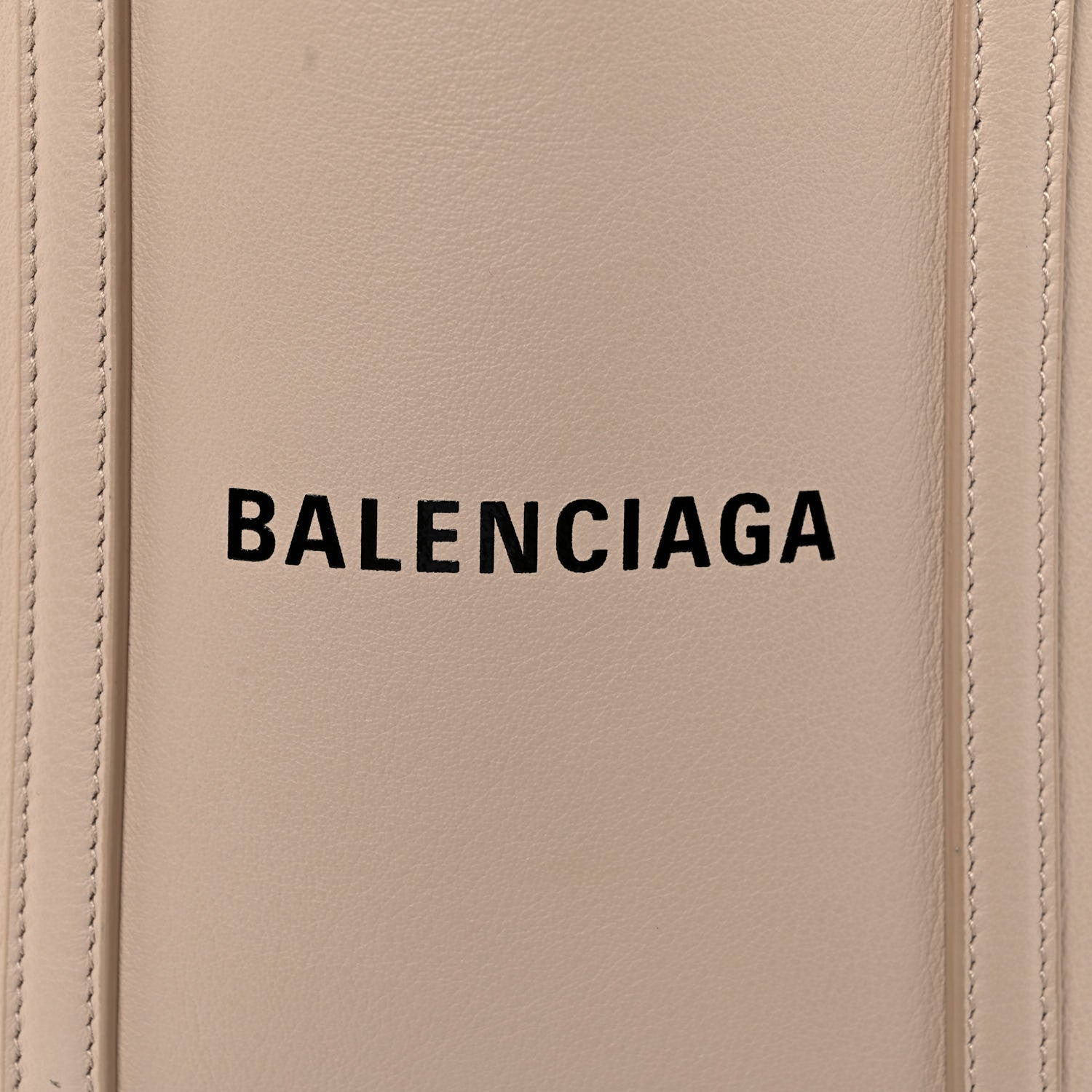 Balenciaga Smooth Calfskin Logo XXS Everyday Tote Light Beige Black 15 of 15
