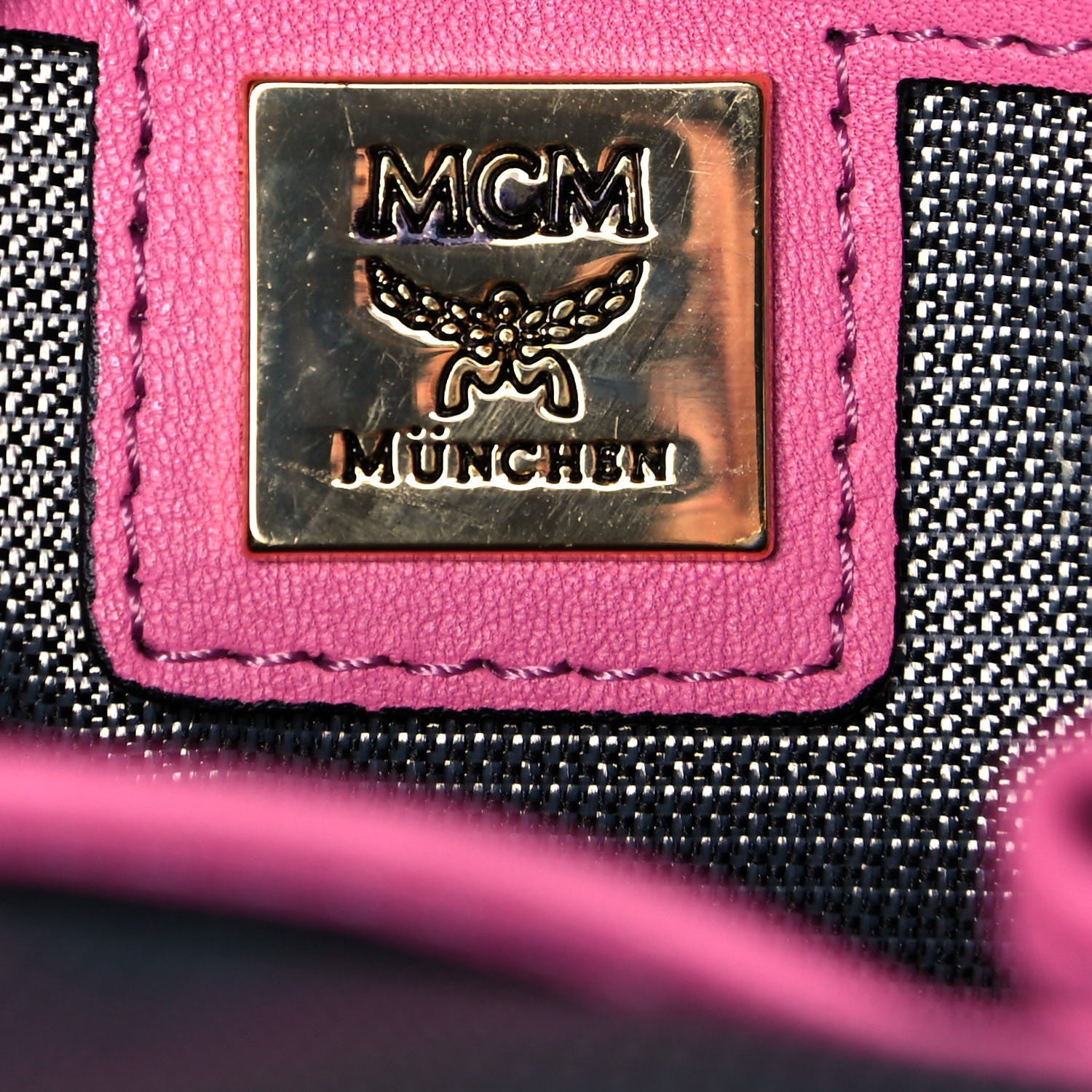 MCM Visetos Side Stud Small Stark Backpack Pink 5 of 12