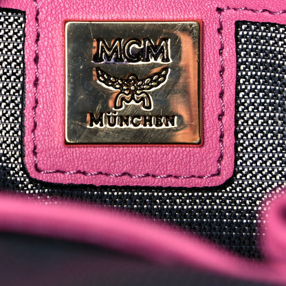 MCM Visetos Side Stud Small Stark Backpack Pink 5 of 12