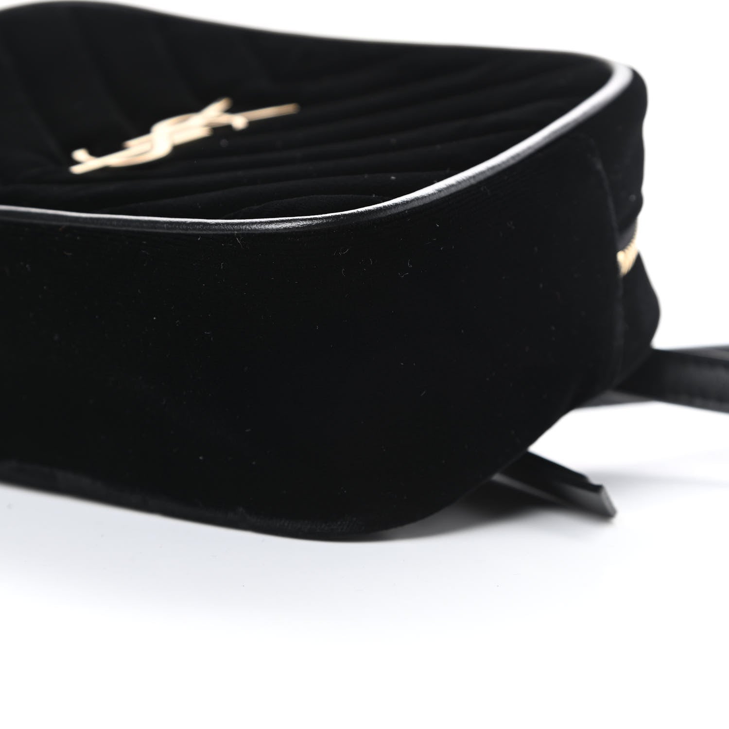 Saint Laurent Velour Matelasse Monogram Lou Belt Bag Black 10 of 11