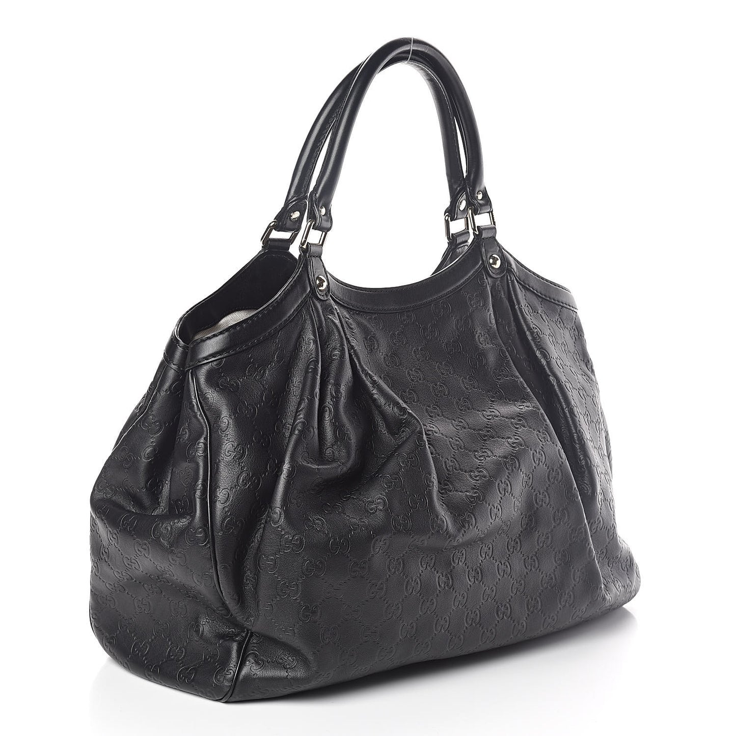 Guccissima Large Sukey Tote Black
