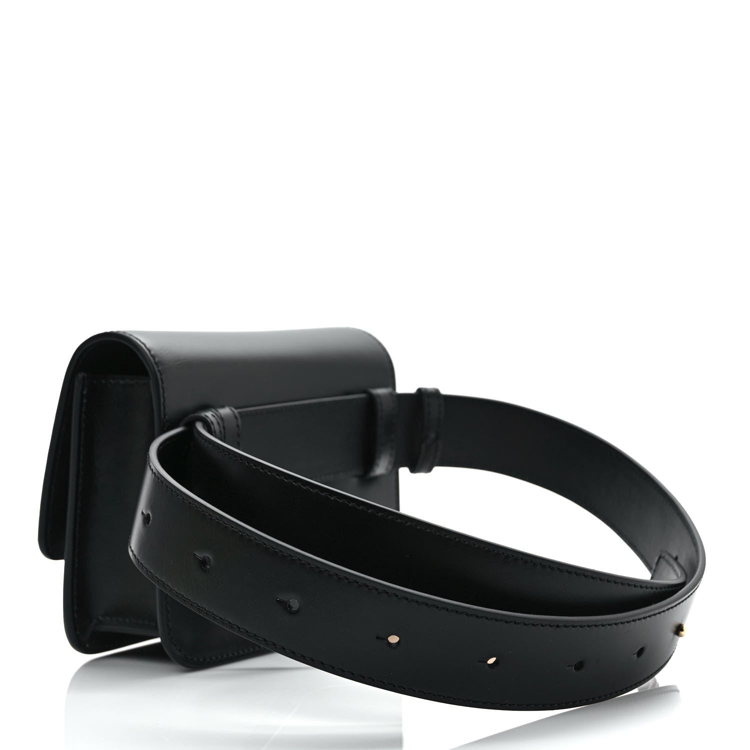 Burberry Calfskin TB Bum Bag Black 3 of 8