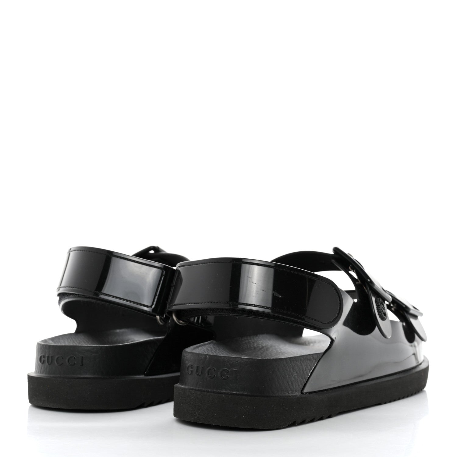Gucci Rubber Mini Double G Womens Isla Dad Sandals 37 Black 11 of 16