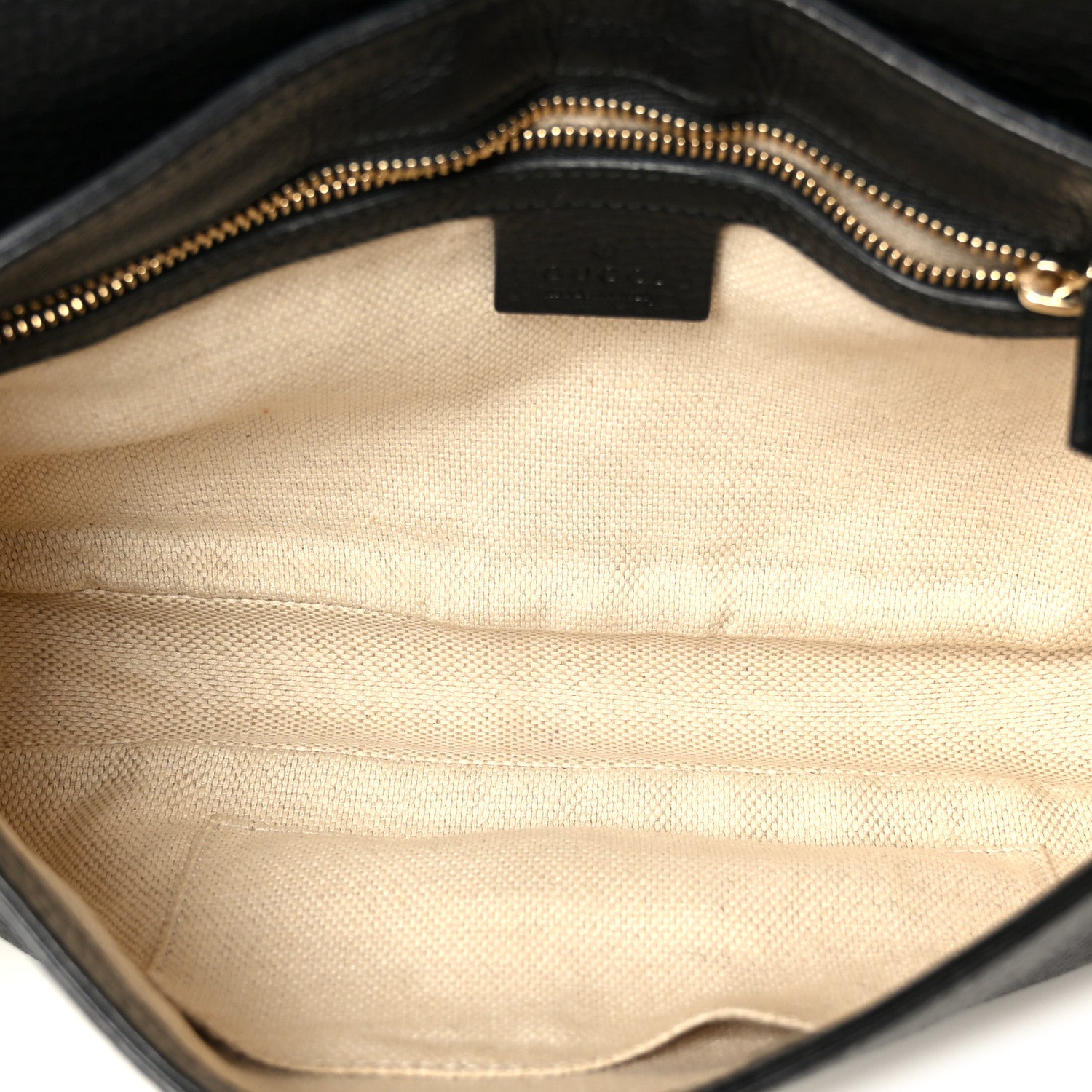 Gucci Pebbled Calfskin Medium Soho Flap Crossbody Black 5 of 11