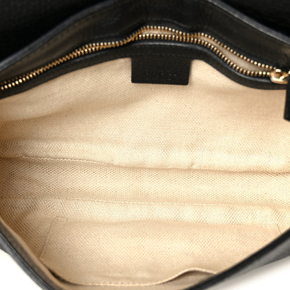 Gucci Pebbled Calfskin Medium Soho Flap Crossbody Black 5 of 11