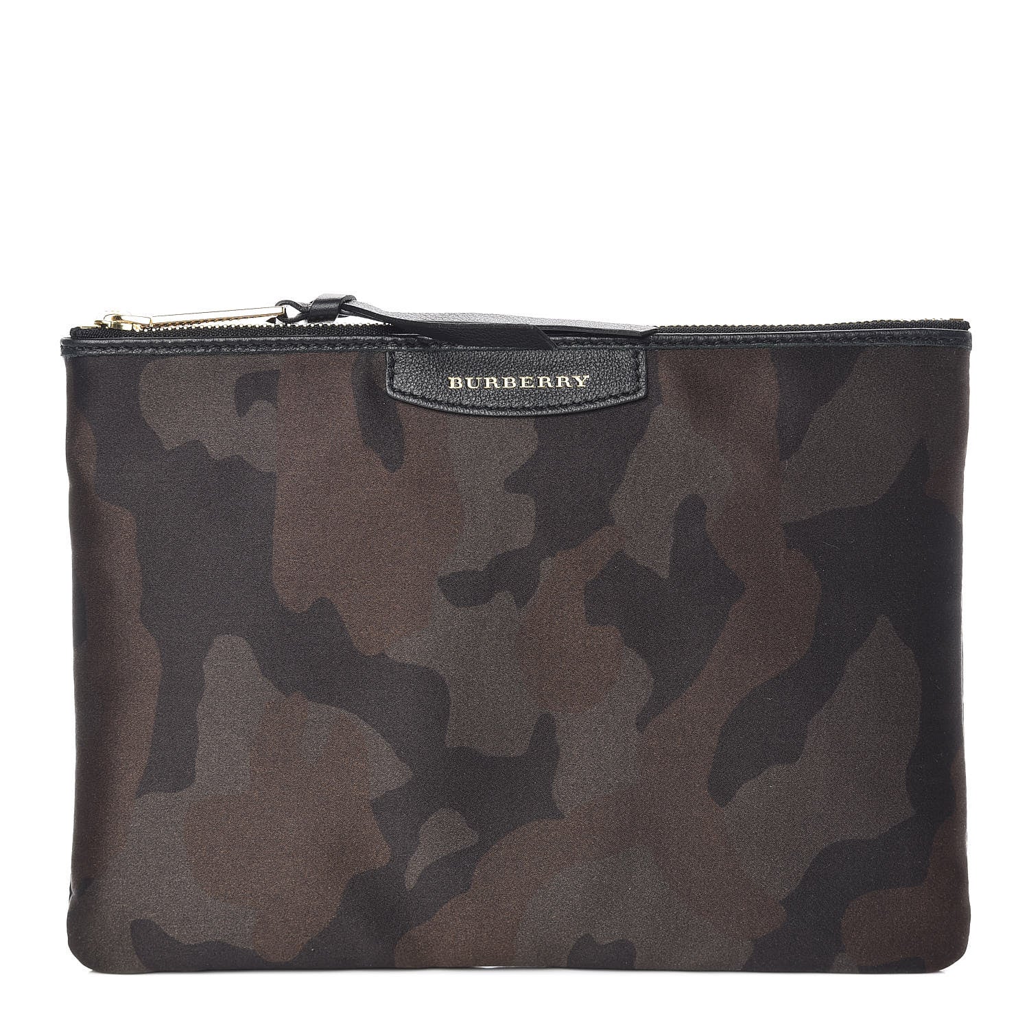 Burberry Satin Camouflage Zip Pouch Multicolor 1 of 7