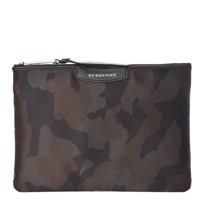 Burberry Satin Camouflage Zip Pouch Multicolor 1 of 7