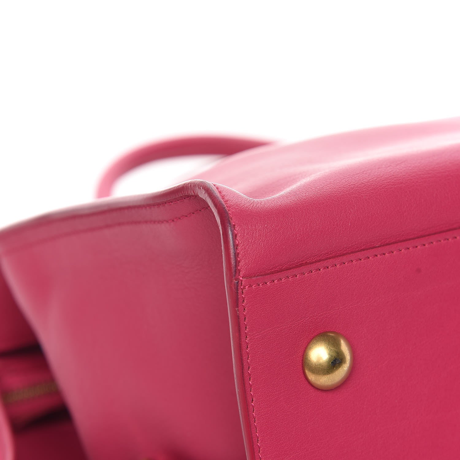 Saint Laurent Calfskin Medium Classic Y Cabas Fuchsia 7 of 10