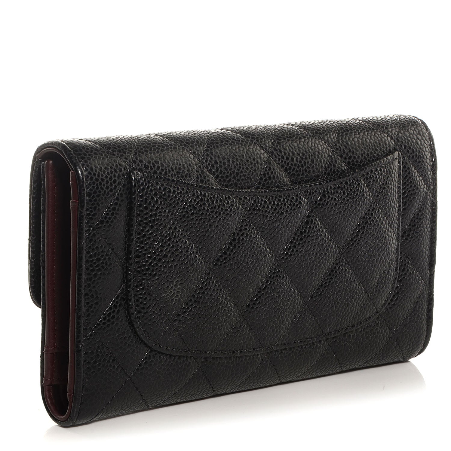 Chanel Caviar Quilted Large Flap Wallet Black 3 of 9