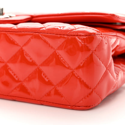 Chanel Patent Quilted Medium Double Flap Red 10 of 12
