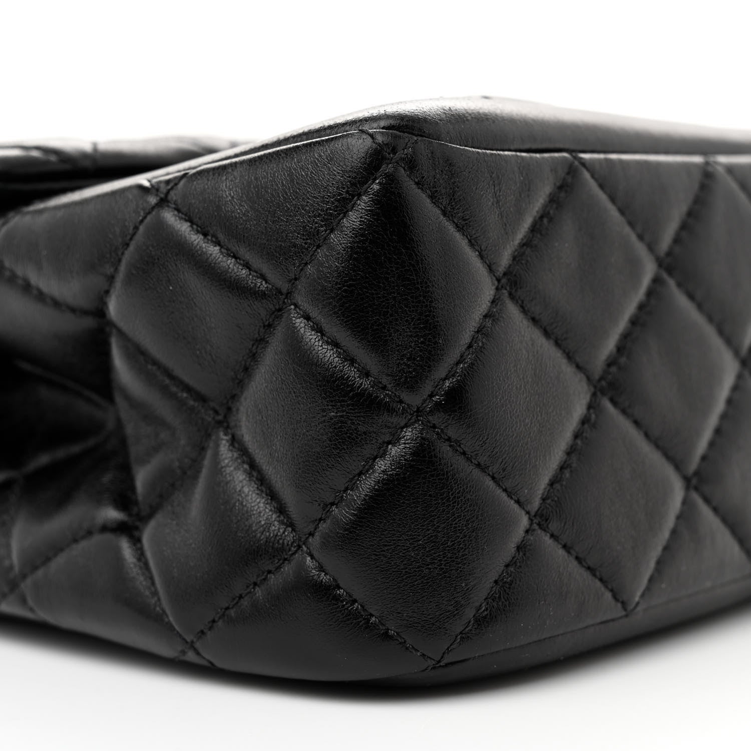 Chanel Shiny Lambskin Quilted Daily Friend Flap Black 9 of 11