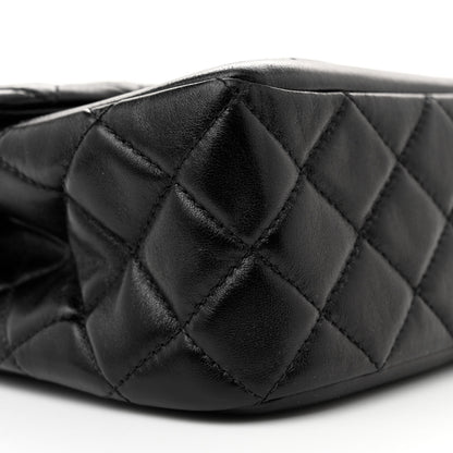 Chanel Shiny Lambskin Quilted Daily Friend Flap Black 9 of 11