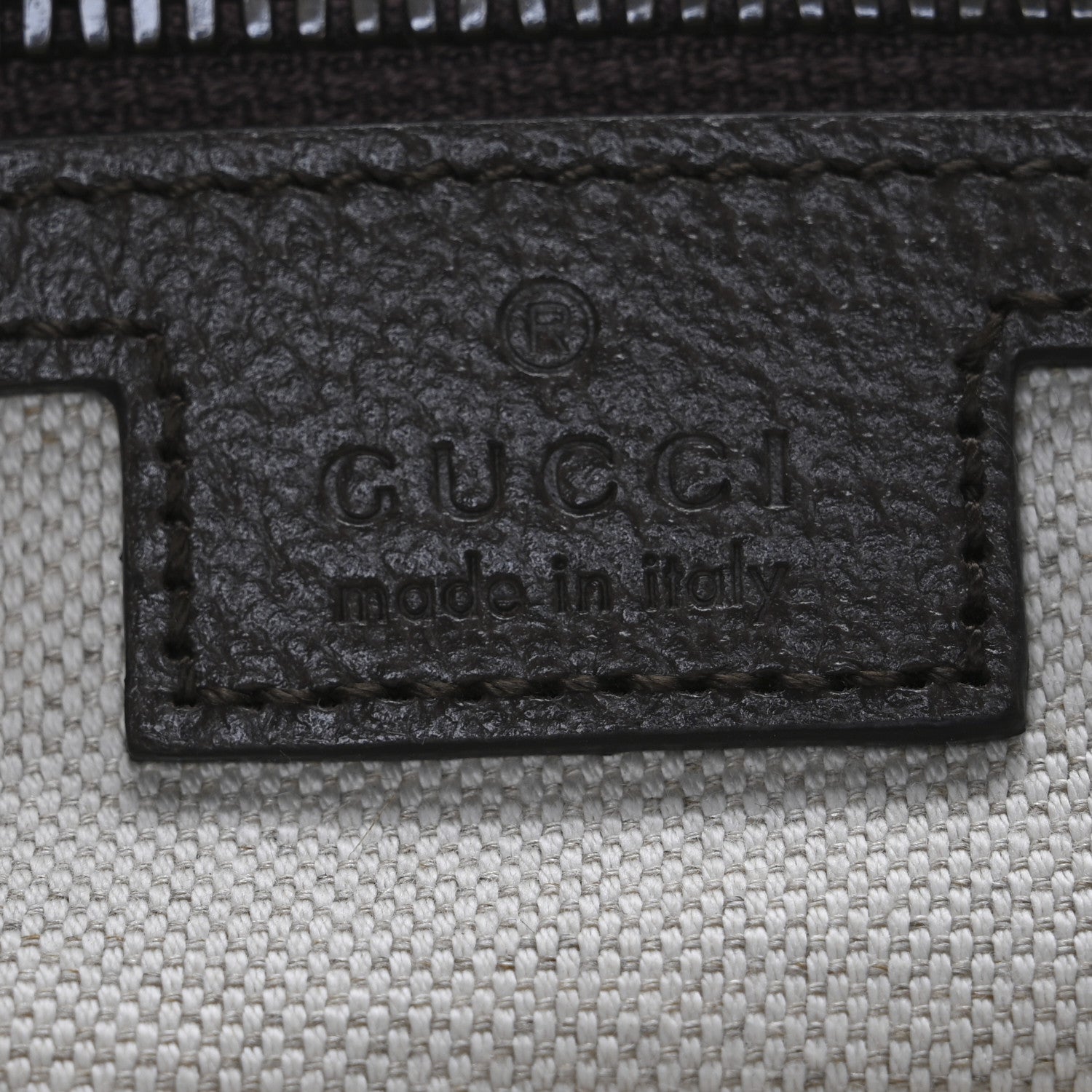 Gucci Tender GG Supreme Monogram Textured Dollar Calfskin Medium Ophidia Messenger Bag Beige Ebony New Acero 6 of 11
