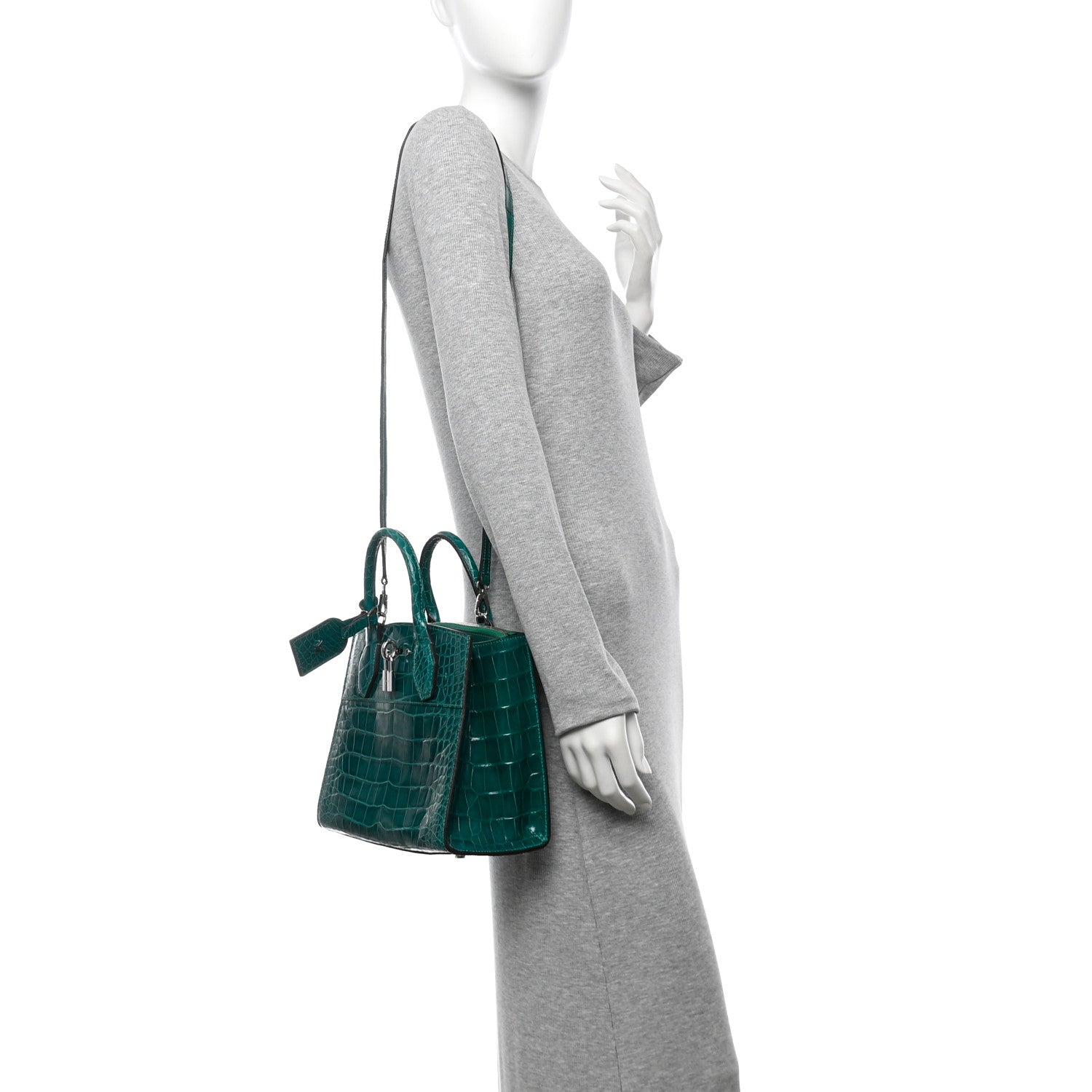 Louis Vuitton Alligator City Steamer PM Emeraude 2 of 9