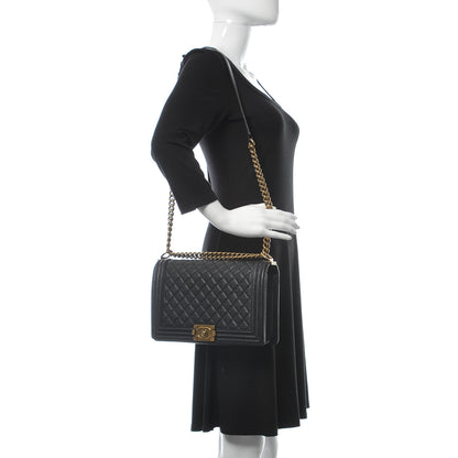 Chanel Caviar Quilted New Medium Boy Flap Black 2 of 9