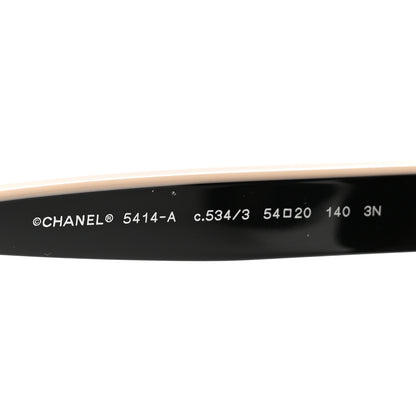 Chanel Acetate CC Butterfly Sunglasses 5414 Black Beige 5 of 8