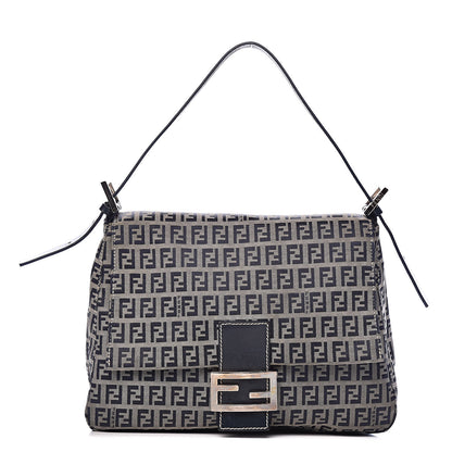 Fendi Zucchino Mama Baguette Navy 1 of 14