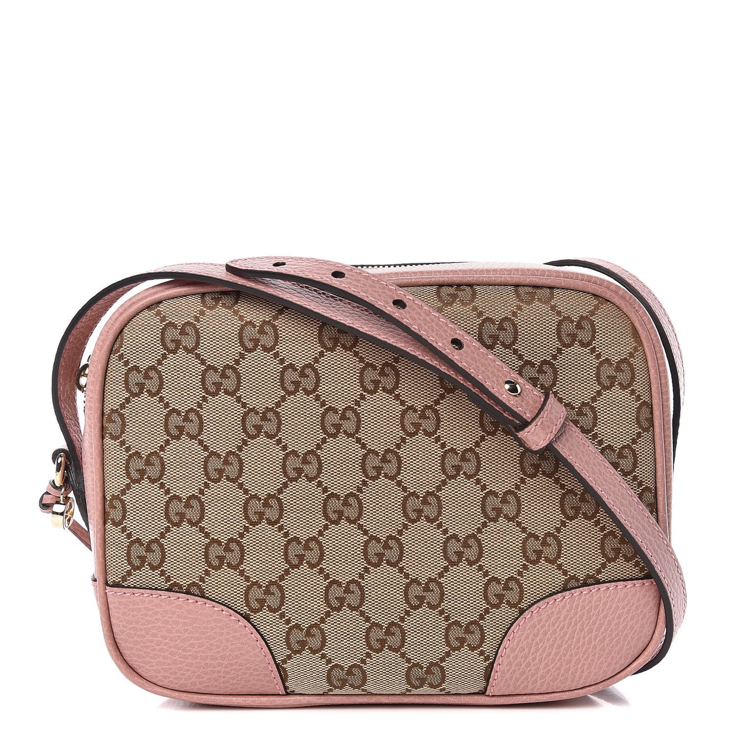 Monogram Mini Bree Messenger Bag Beige Soft Pink