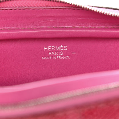 Hermes Shiny Lizard Diamond Plume Elan 22 Fuchsia 6 of 12