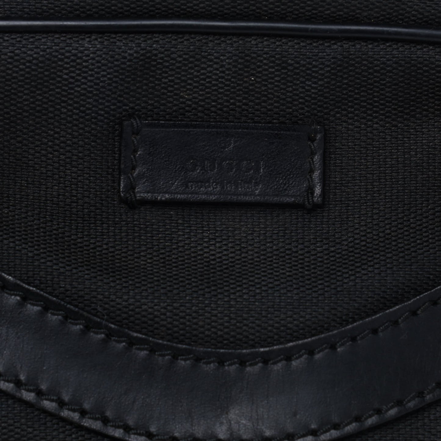 Canvas Calfskin Messenger Bag Navy