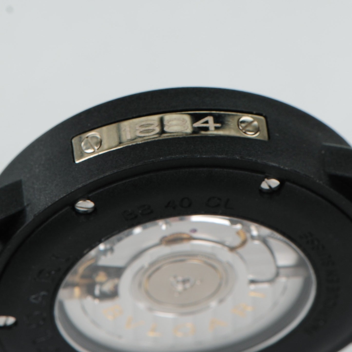 Carbon Calfskin 40mm Carbongold Automatic Watch Black