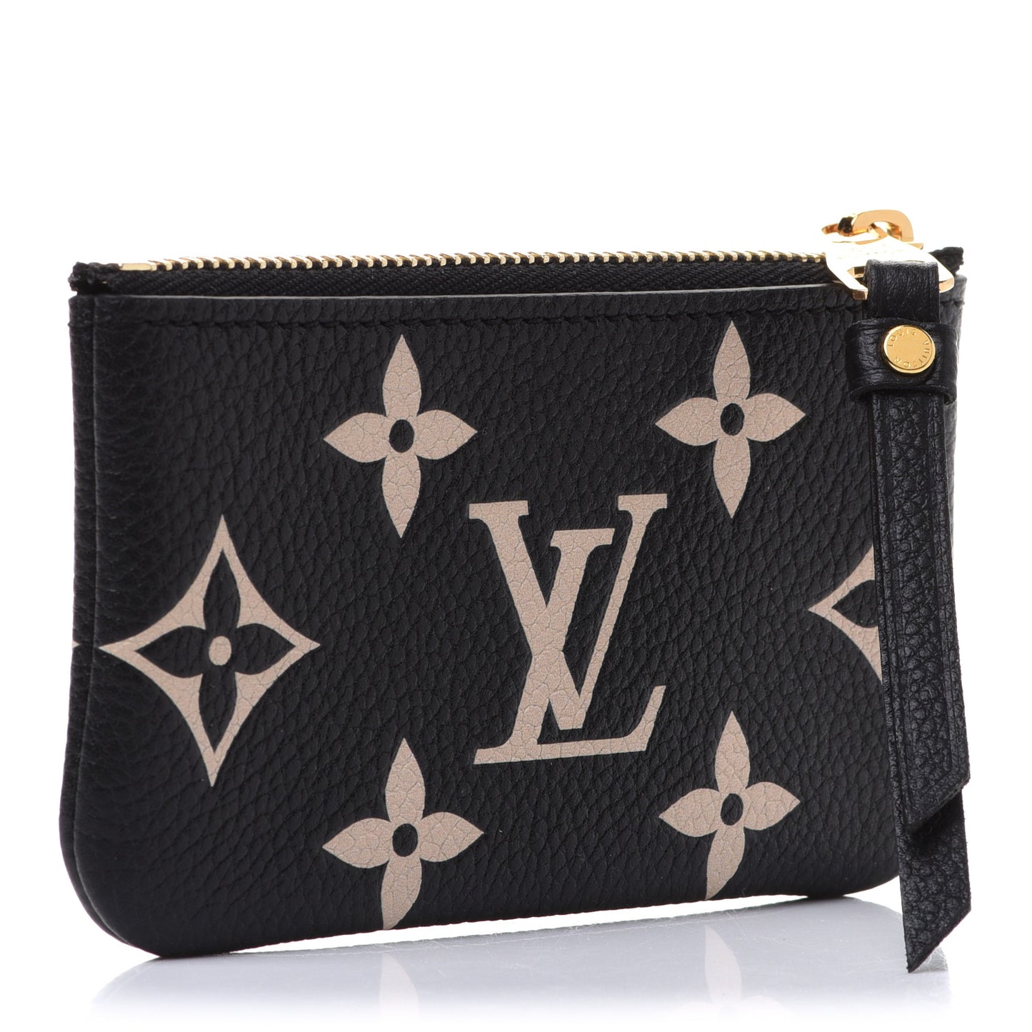 Empreinte Monogram Giant Key Pouch Black Beige