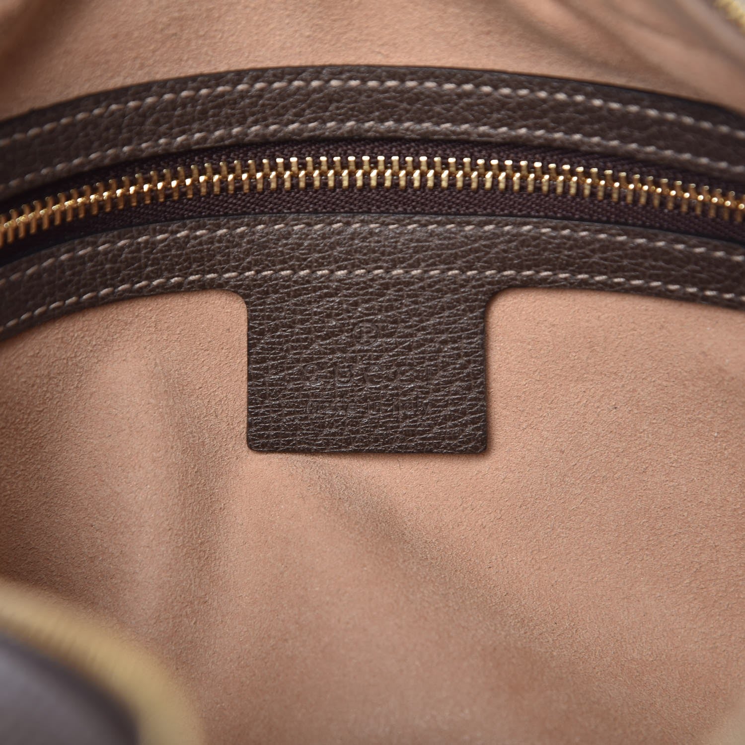 Gucci GG Supreme Monogram Web Small Ophidia Shoulder Bag Brown 6 of 7