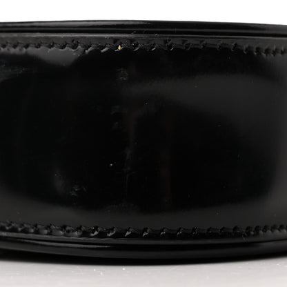 Saint Laurent Patent Calfskin Mini Le 5 A 7 Vertical Hobo Black 9 of 10
