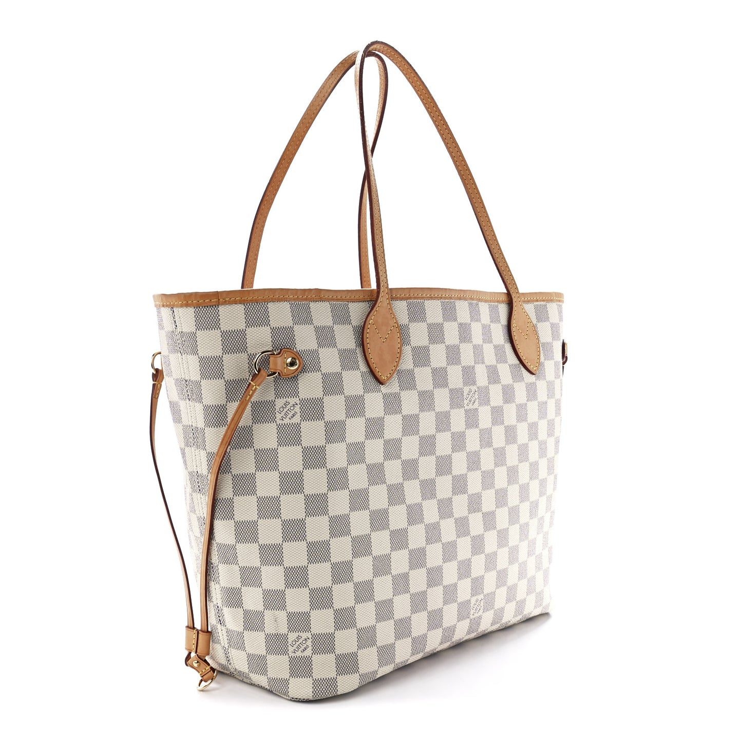Damier Azur Neo Neverfull MM Rose Ballerine