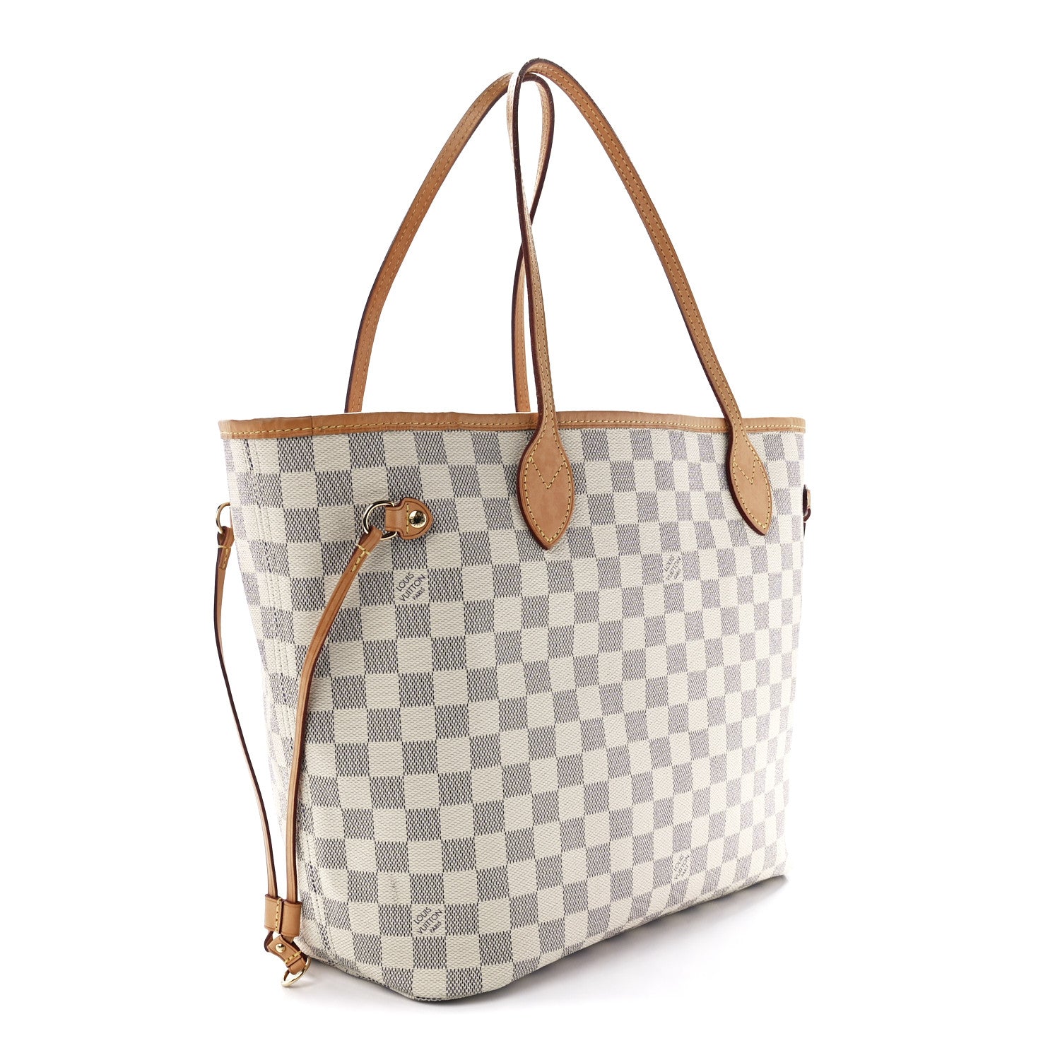Louis Vuitton Damier Azur Neo Neverfull MM Rose Ballerine 4 of 15