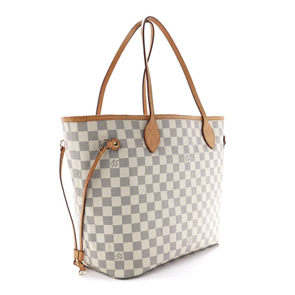 Louis Vuitton Damier Azur Neo Neverfull MM Rose Ballerine 4 of 15
